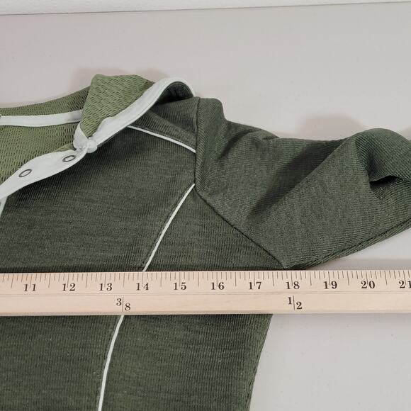 prAna Women's‎ 1/4 Button Up Henley Hoodie Size Small - Picture 8 of 10